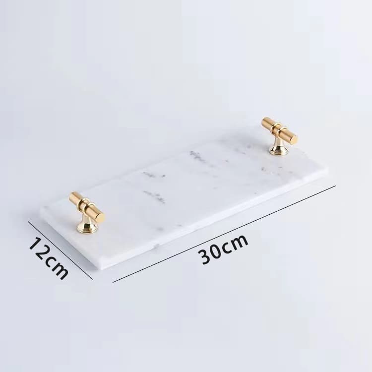 Nordic Ins Natural Marble Tray Minimalist Jewelry Storage Home Decor Hotel Bathroom Cosmetic Display Plate