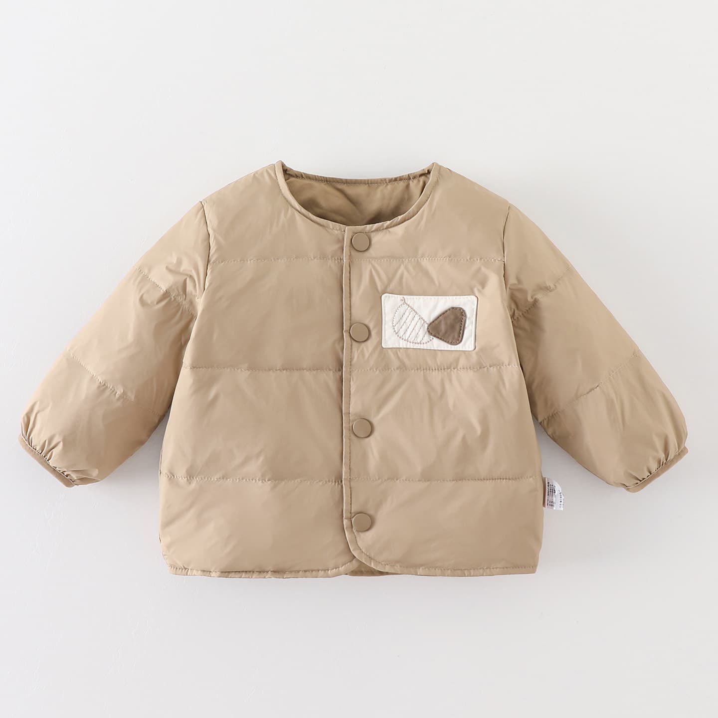 Baby Down Vest Autumn/Winter Infant Cartoon Warm Long Sleeve New National Standard 90% White Duck Down Inner Wear Outerwear Class A
