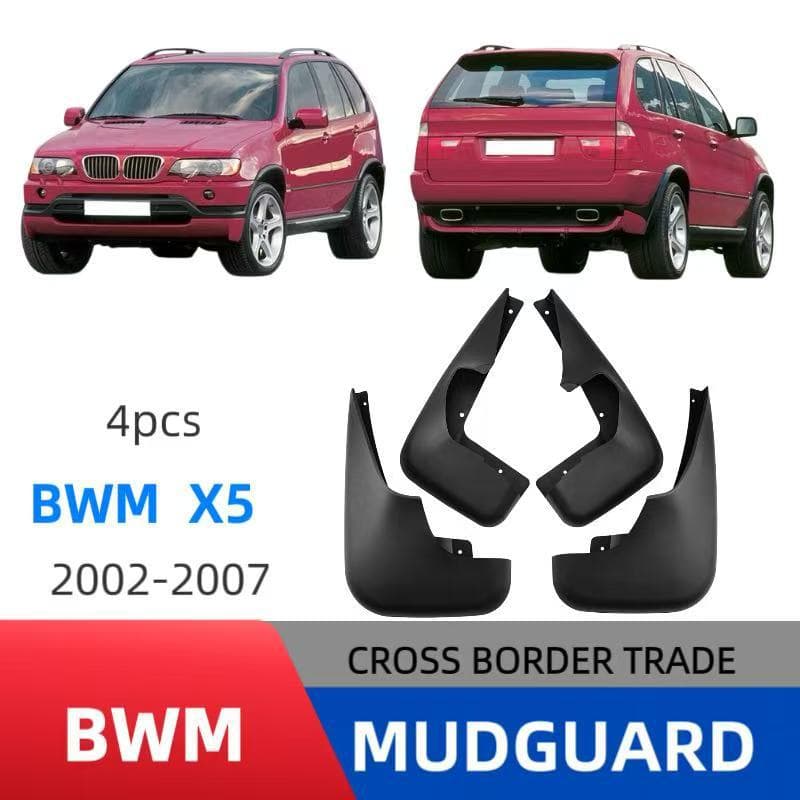 Suitable for 2002-2007 Bmw X5, Cross-Border Export Mud Flaps, Car Mud Guard Modification, Direct Sales from the Manufacturer
