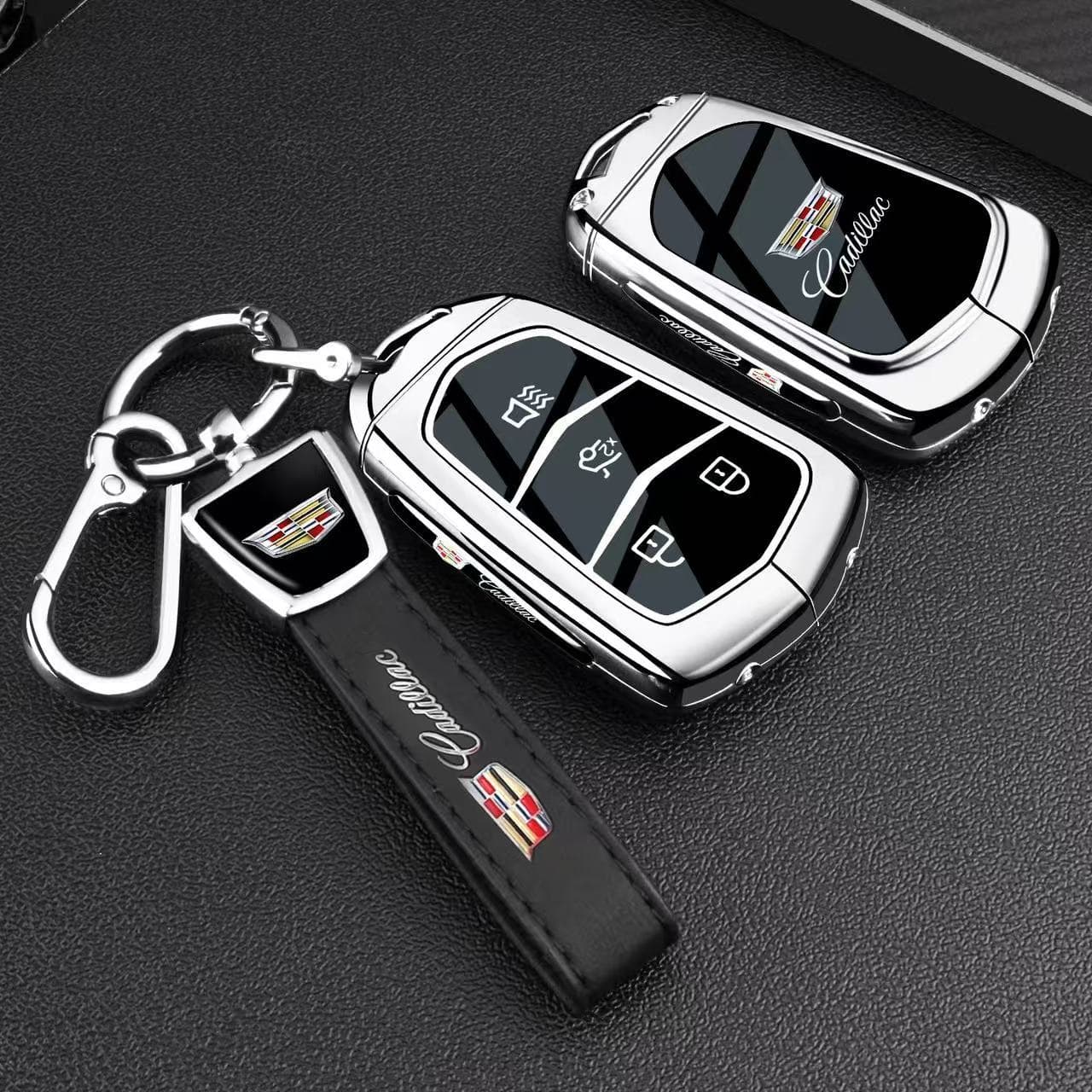 Compatible with Cadillac XT5 Key Case CT4/CT5 Shell GT4/XT4/IQ Cadillac CT6 Lyriq XT6 Car Key Cover Buckle