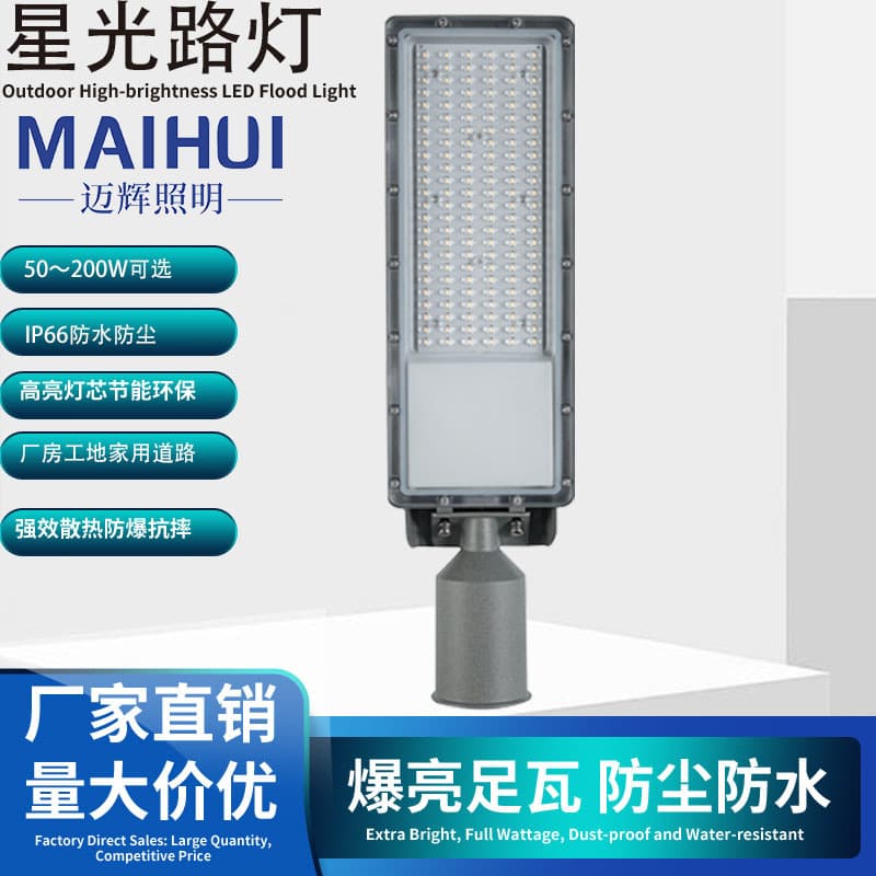 Street Light for New Rural Outdoor Lighting, Municipal Engineering Light with IP65 Waterproof Rating, 2025 Starlight Edition