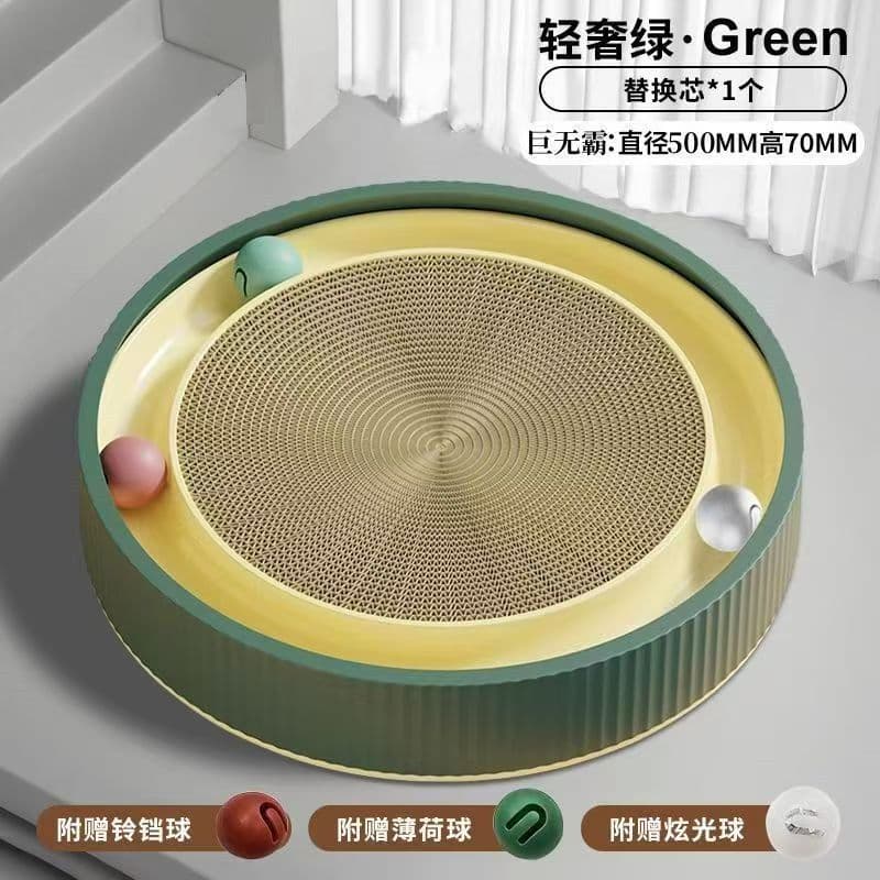 Multifunctional Cat Scratcher Waterproof Cat Toy and Bed Integrated Wear-Resistant Scratch Pad Round Cat Supplies