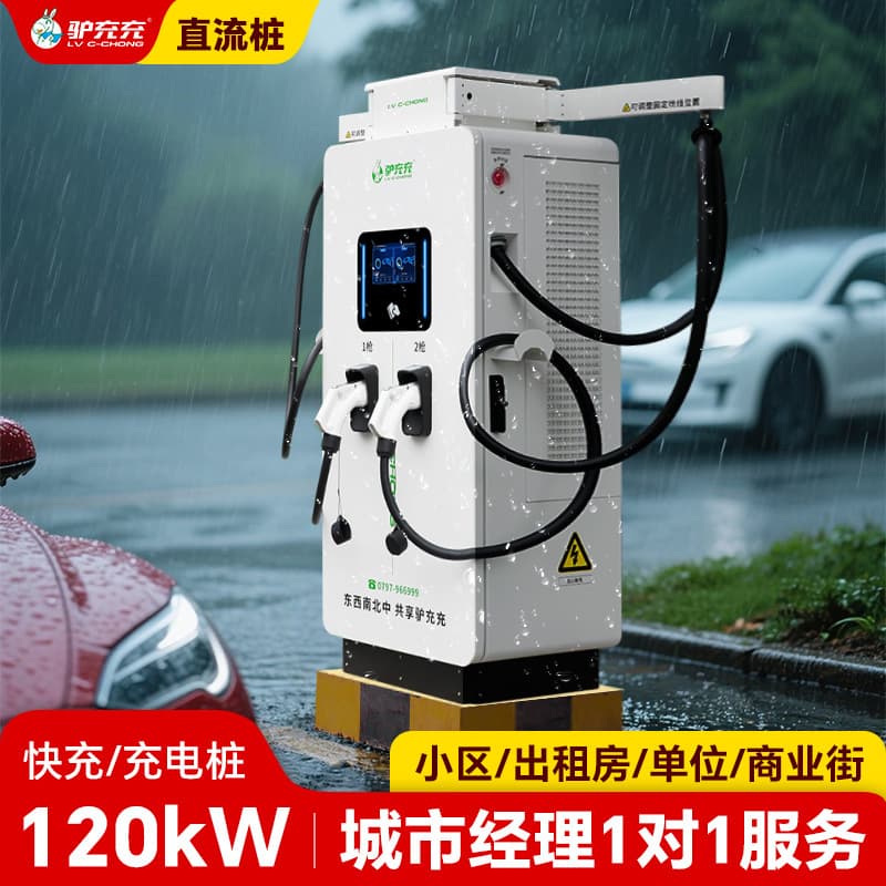 New Energy Charging Power Take-Off Gun Pile Device Electric Vehicle Home Commercial 120kW DC Dual Gun Charging Station