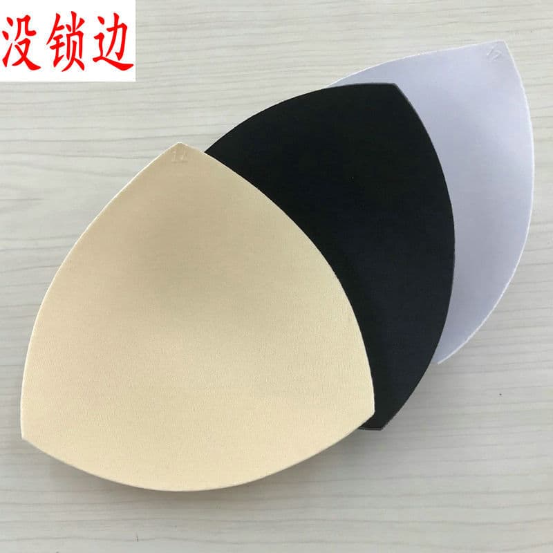 Triangle Sponge Chest Pad Inserts for Bikini Swimsuits Bra Underwear Sponge Pads Sexy Lingerie Locked Edge Pads