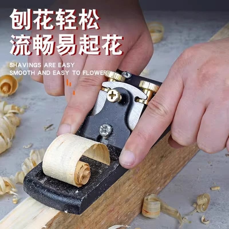 Woodworking plane, metal plane, hand plane, carpenter's tool set, complete set of tools, hand-operated push plane, DIY bird plane, hardware.