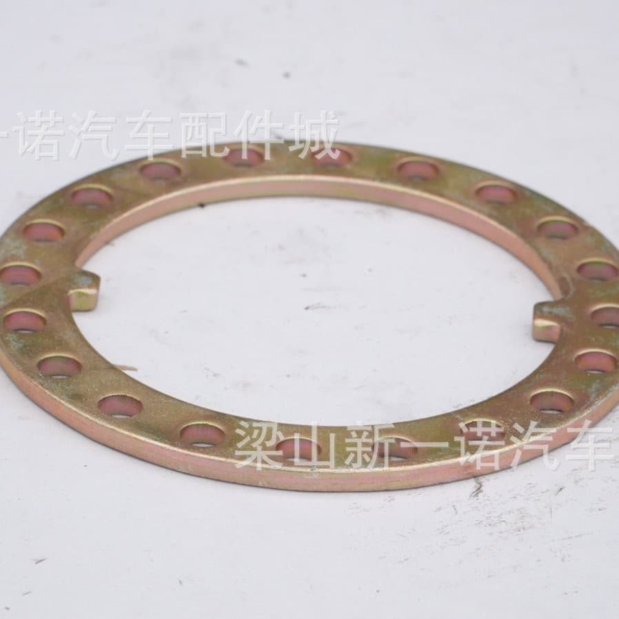 Rear axle steering knuckle lock nut and washer