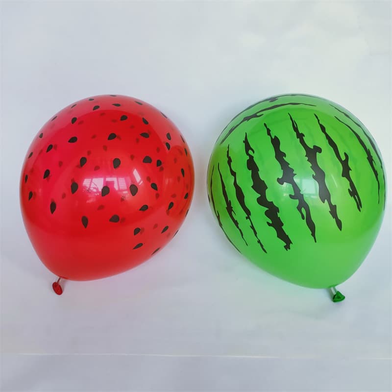 Strawberry Watermelon Seed Latex Balloons 12-inch Thickened Cartoon Fruit for Kindergarten Children's Toys Ground Push Party