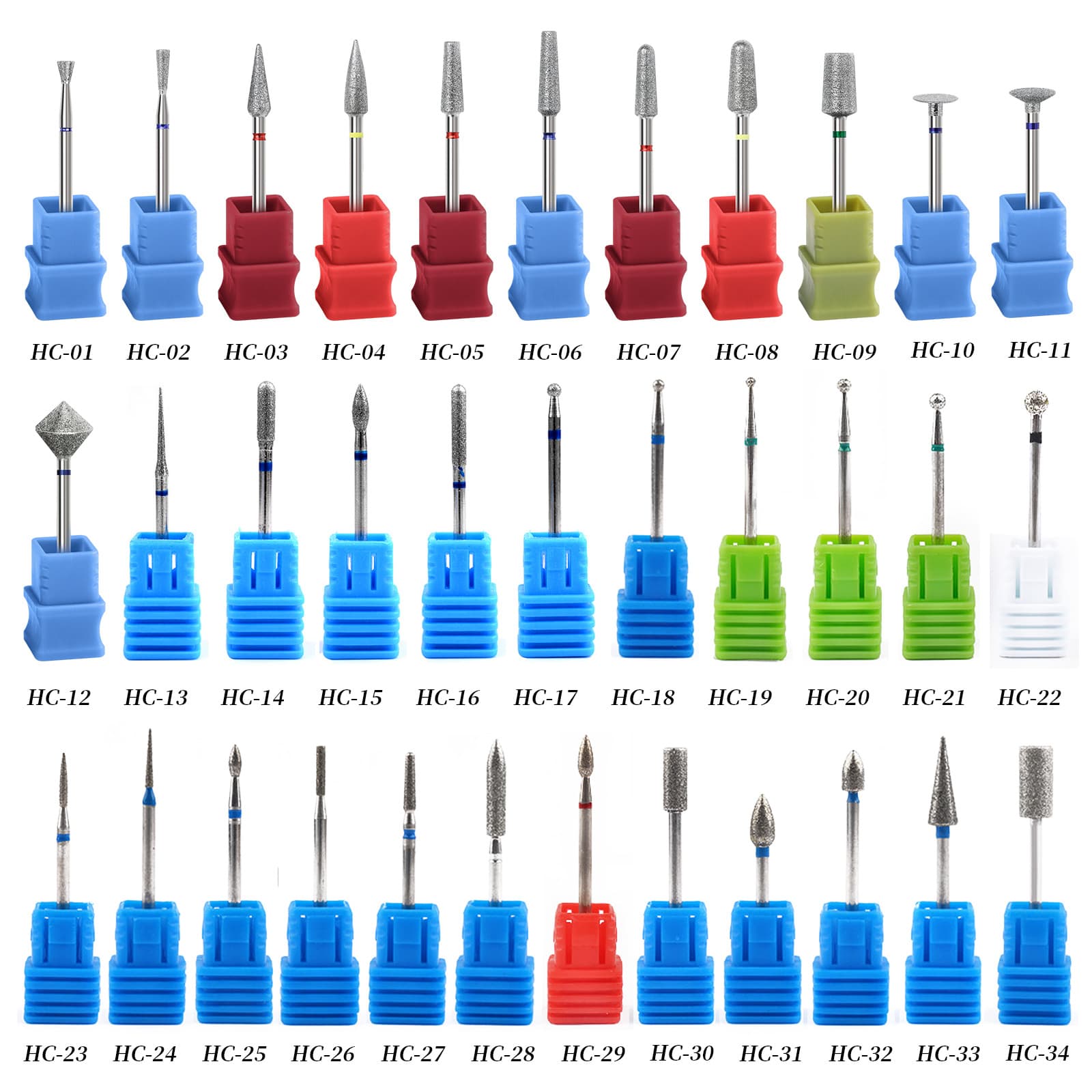Cross-border factory direct nail diamond grinding head polishing head manicure to remove dead skin nail grinding tools wholesale