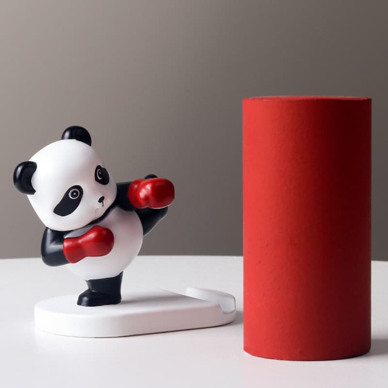 Cute panda peripheral ornaments, desktop mobile phone holder, office good things, mobile phone holder, gifts for girls and best friends