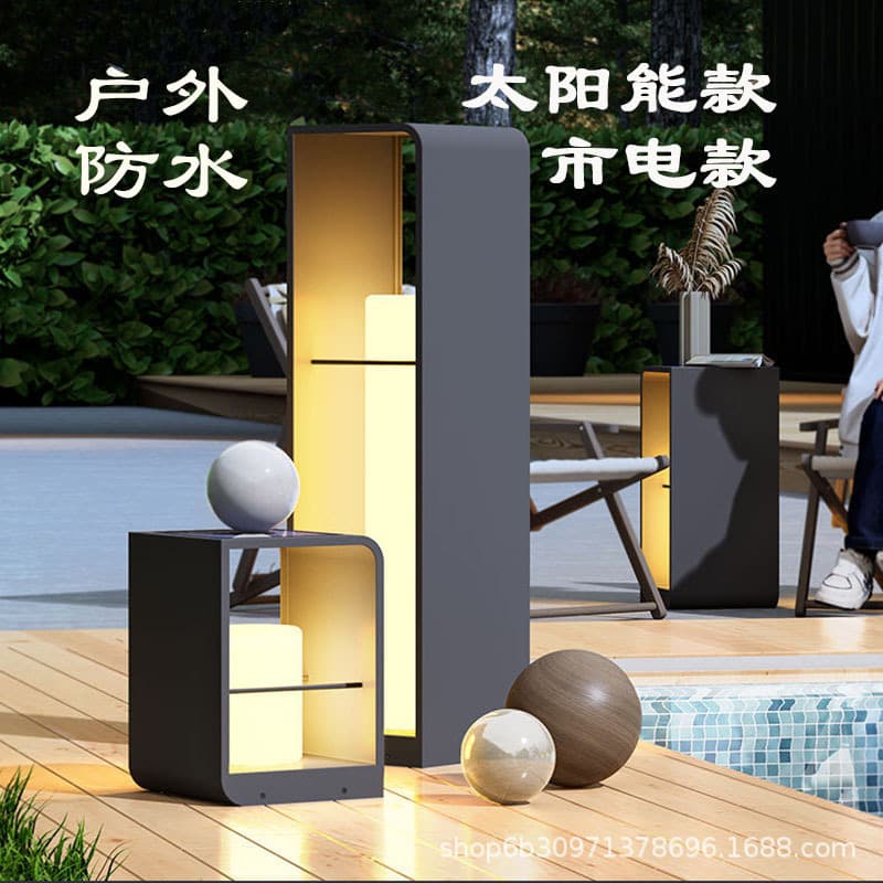 Solar Lawn Light Outdoor Waterproof Garden Light Patio Decorative Landscape Light Villa Courtyard Floor Lamp