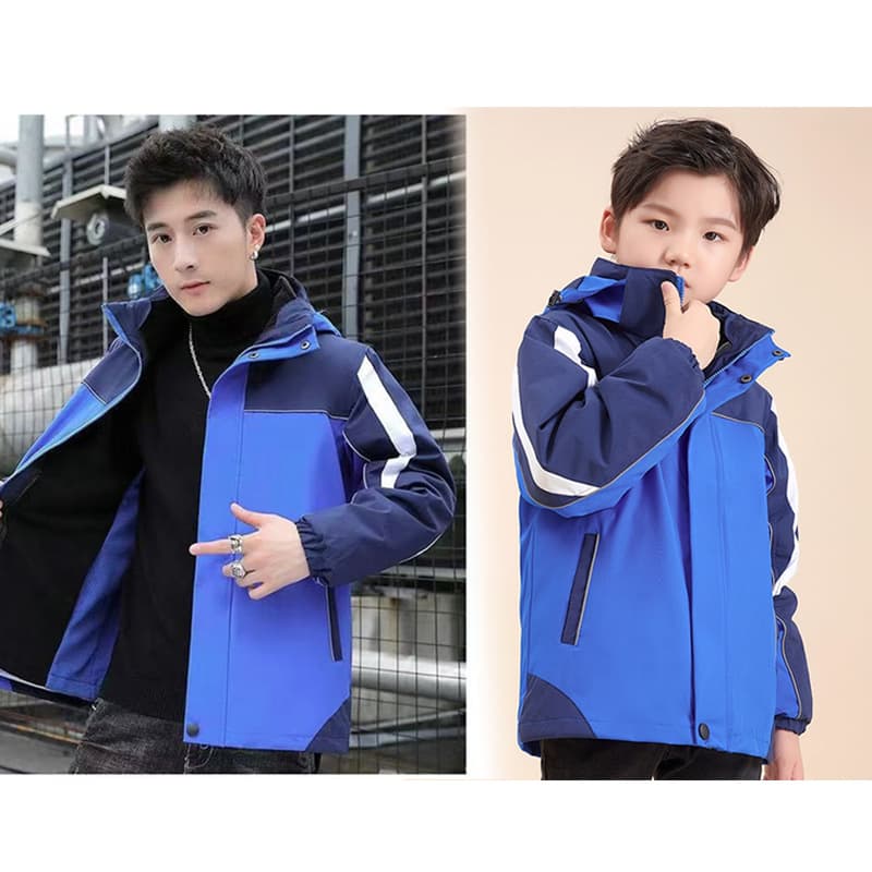 Bedoha Big Kids Winter 3-in-1 Jacket Men's Outdoor Sports Children's Thick Detachable Inner Lined Coat
