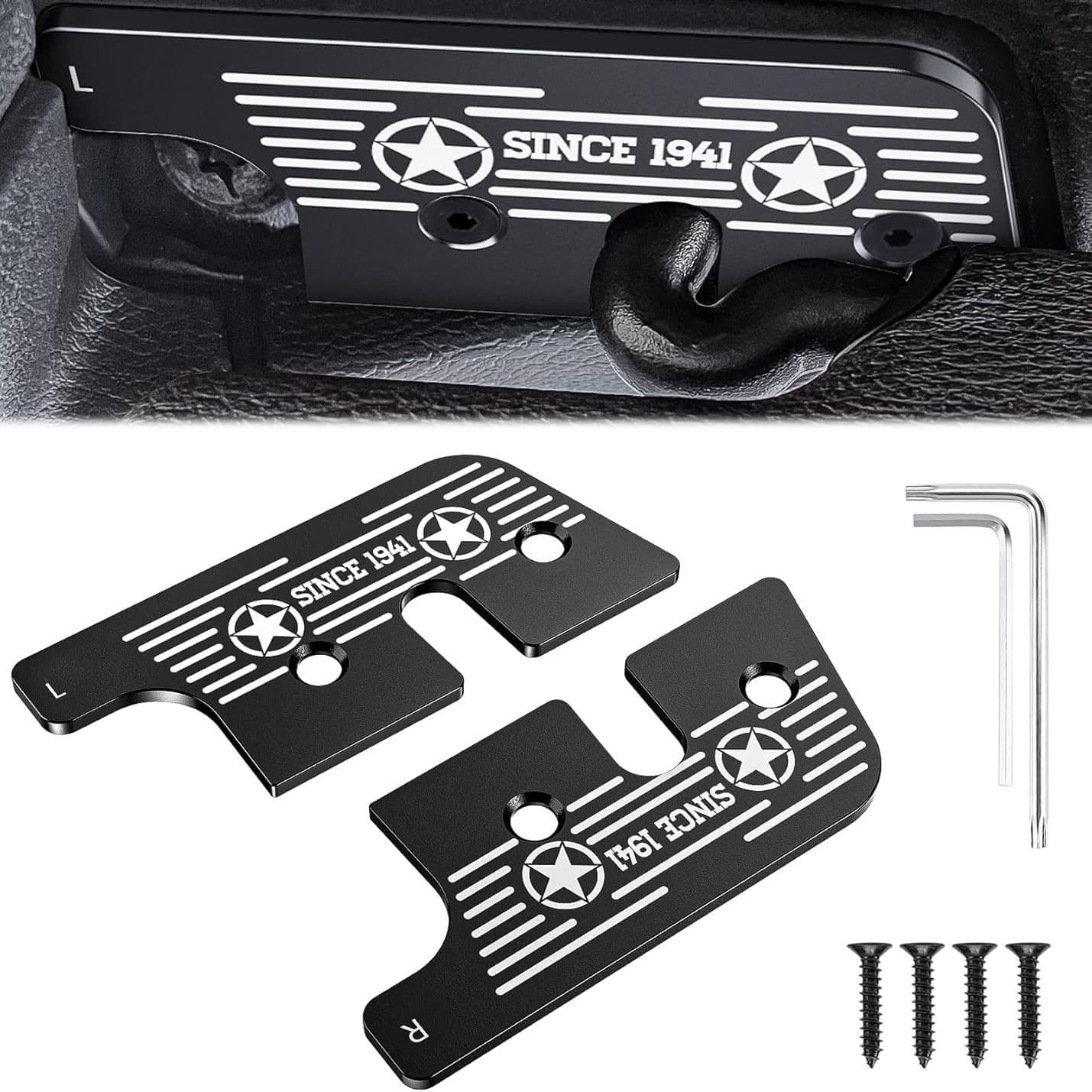 DZ-SINCE1941 Heavy Duty Sun Visor Clip for Jeep Wrangler JK 2018 JL Wrangler