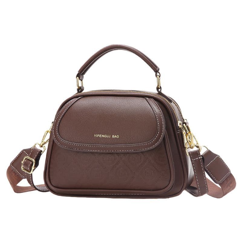 Women's Bag 2025 New Multi-Layer Handheld Mom Bag Fashion Trendy Single-Shoulder Textured Crossbody Bag