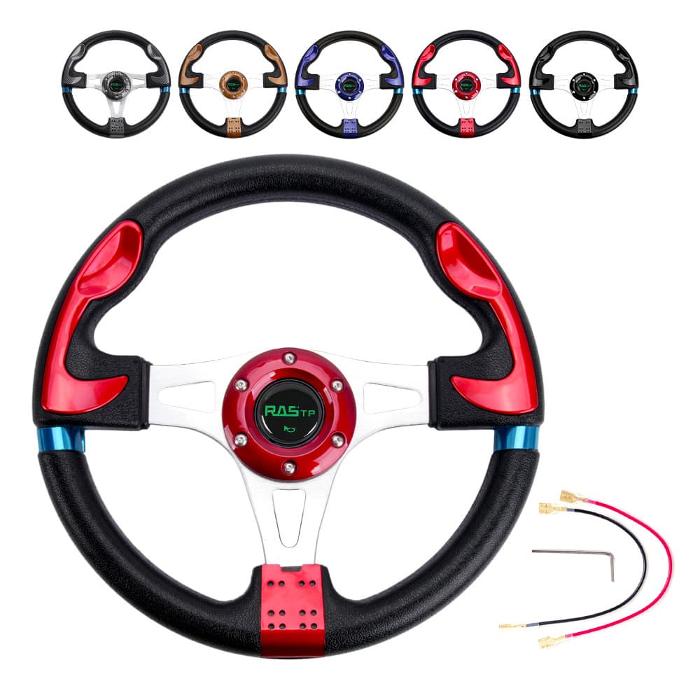 Car Modification PU Steering Wheel Racing Gaming Karting Wheel 13 Inch 320mm Cross-border