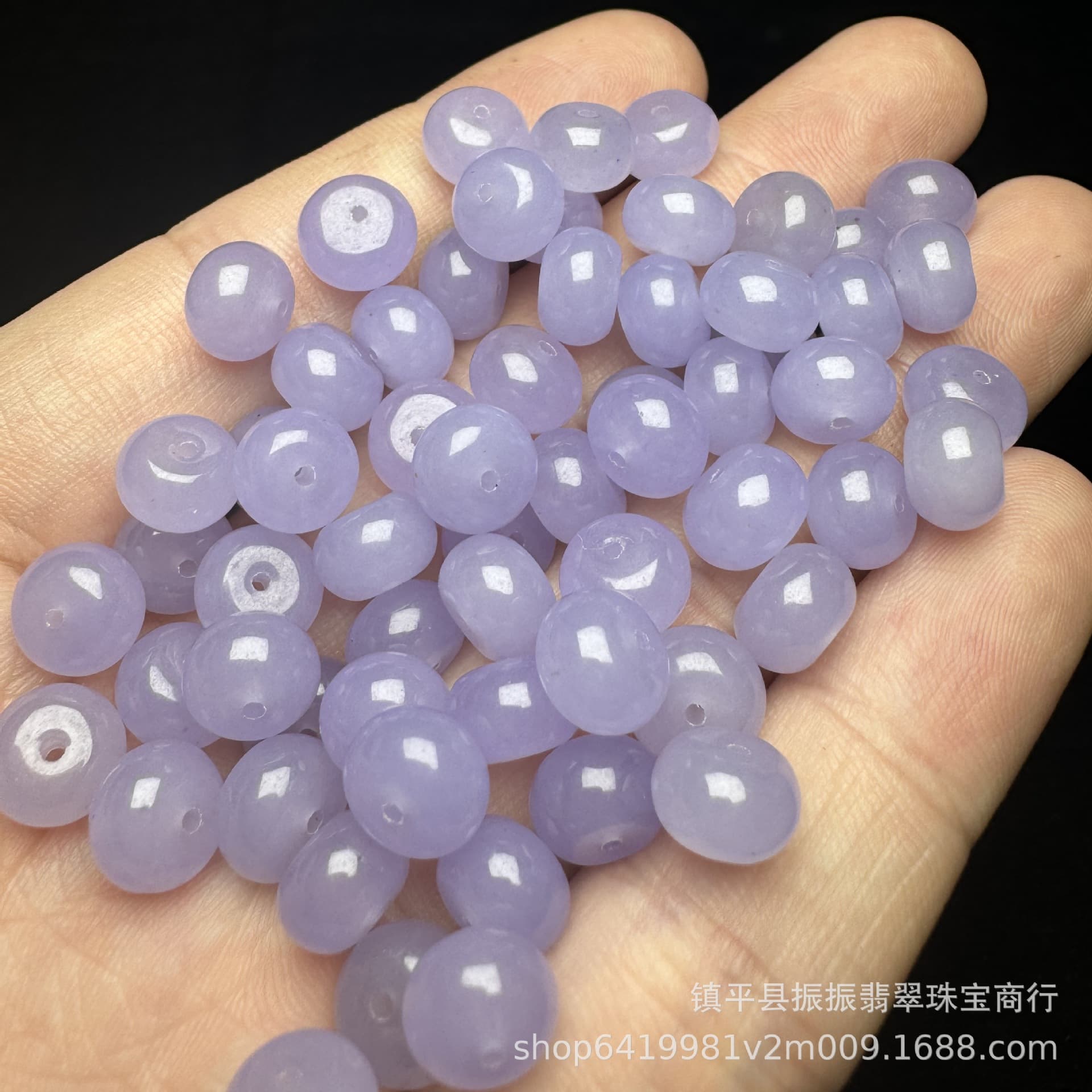 Taro Purple 8mm Abacus Beads Loose Beads Wholesale, DIY Jade Ornament Accessories for Bracelets, Necklaces, Peace Buckles, and Jade Spacers