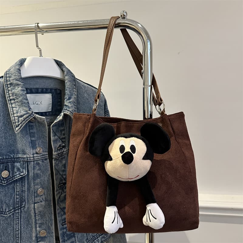 2024 New Winter Casual Commuter Large Capacity Suede Shoulder Bag Tote Bag for Women Retro Style