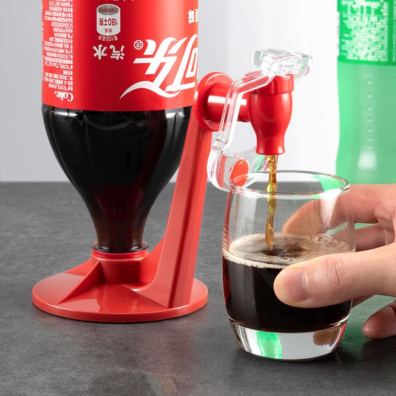 Large Bottle Carbonated Soda Dispenser Creative Cola Sprite Inverted Water Dispenser Small Drinking Fountain