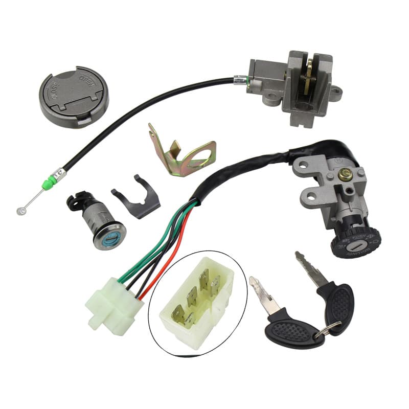 Cross-border Xiaoguangyang Ignition Lock GY6 50 Lock Set Guangyang 50 Lock Set Full Vehicle Lock Ignition Lock Seat Lock