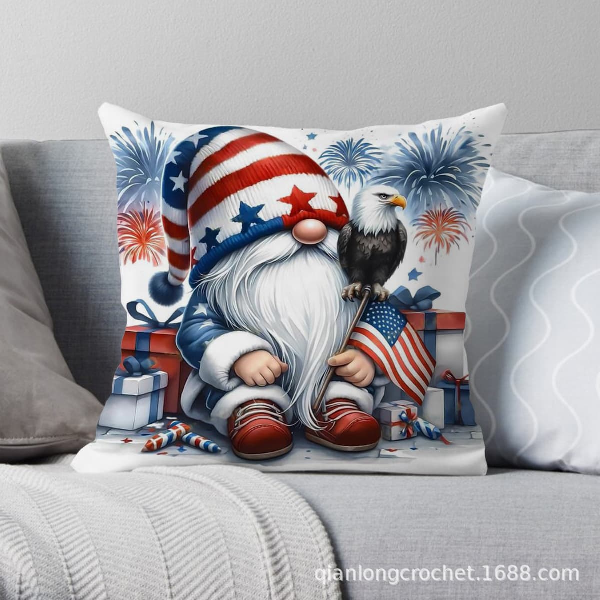 New TEMU Amazon Pillowcase Printed Home Living Room Sofa Christmas, Wholesale Customization Available