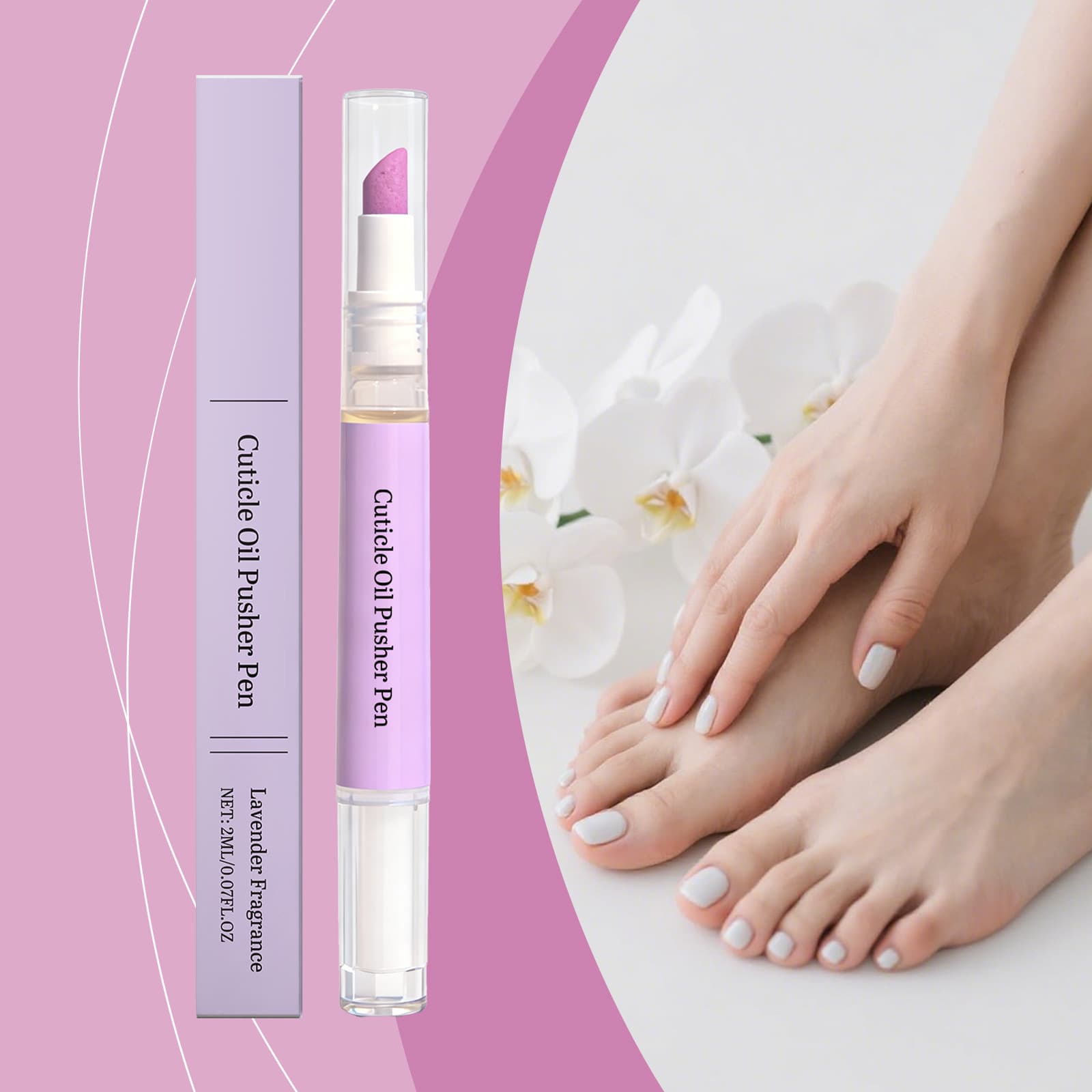 Cuticle Oil Pen for Nail Care, Moisturizing and Nourishing Nail Surface, Portable Daily Nail Treatment Pen