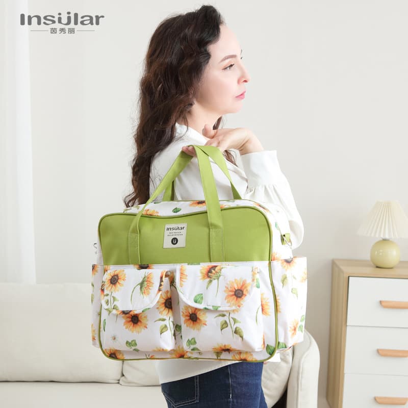 Yinxiuli Multifunctional Crossbody Mommy Bag, Fashionable Waterproof Maternity Bag, Handbag for Pregnant Women and Babies, Cross-border E-commerce