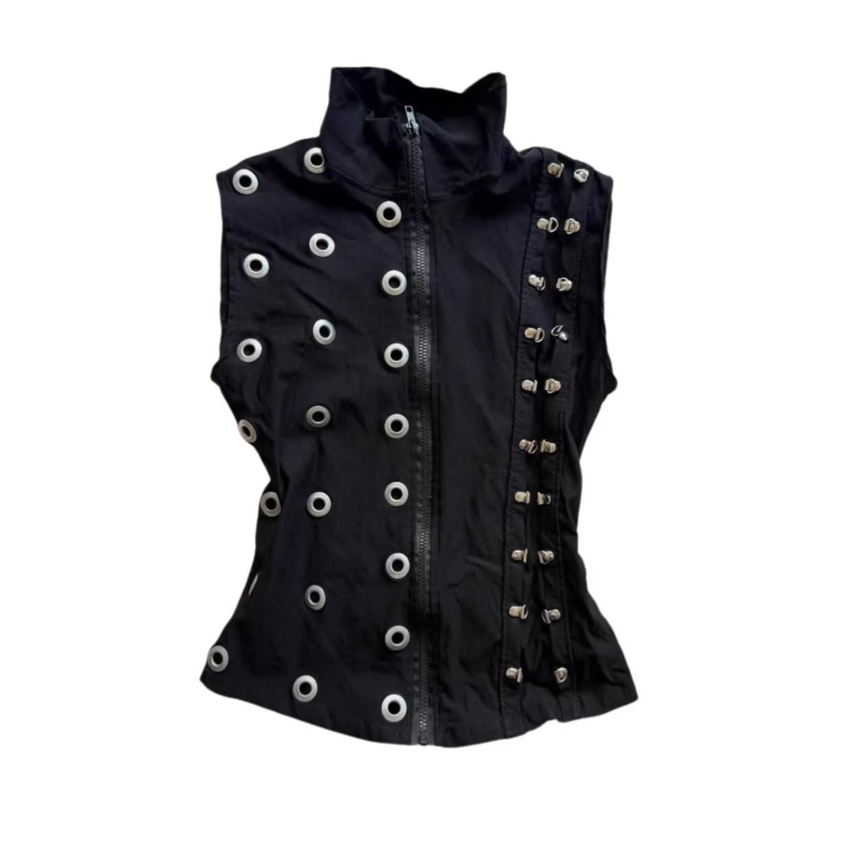 Y2K Gothic Retro 2026 New Women's Slim Fit Sleeveless Vest Cross-border European and American Ins High Street Trendy Vest