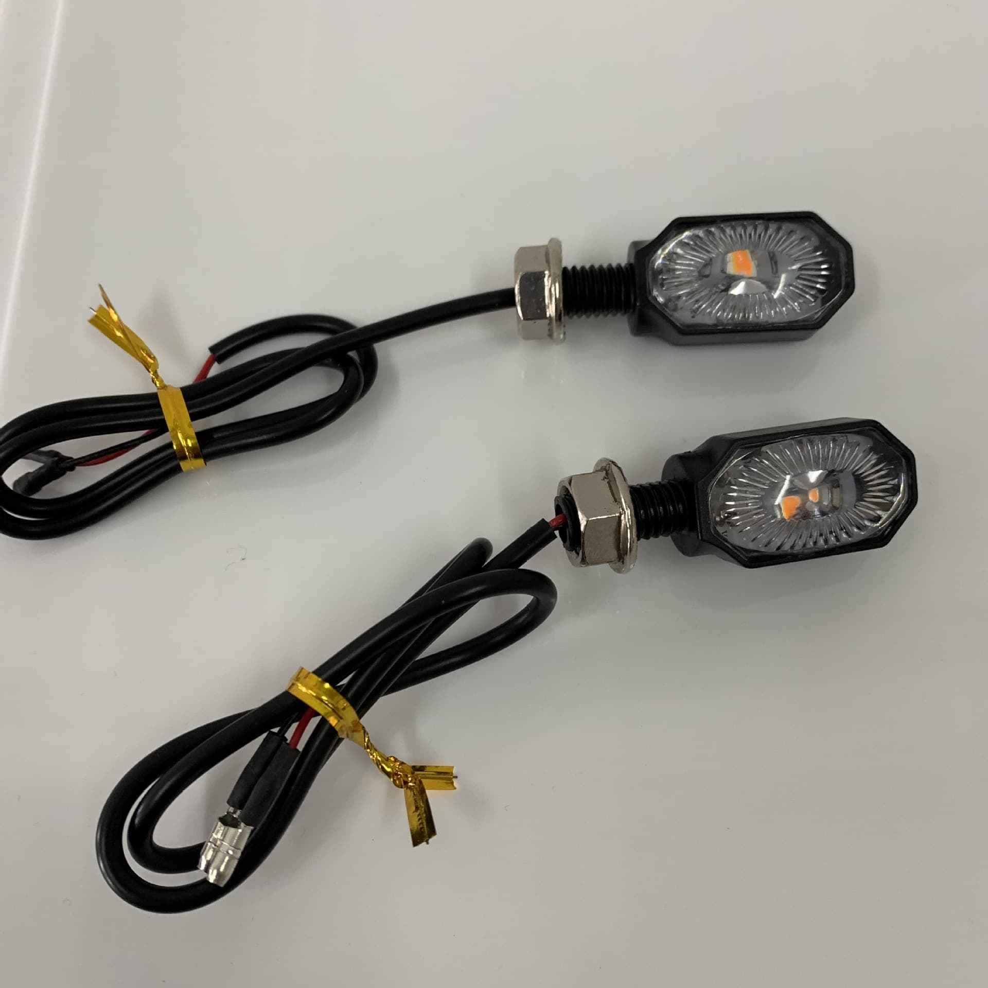 New Mini LED Oval Lights Motorcycle Turn Signal Lights LED Signal Mini Turn