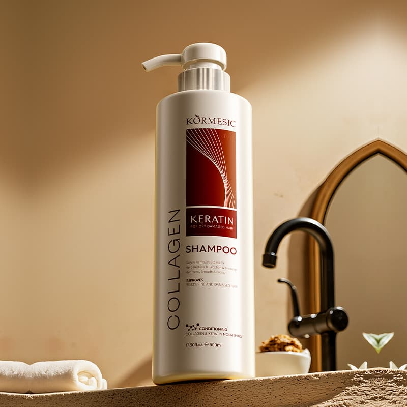 KORMESIC Cross-border Collagen Keratin Shampoo Plump and Moisturizing Care Foreign Trade Manufacturer Wholesale