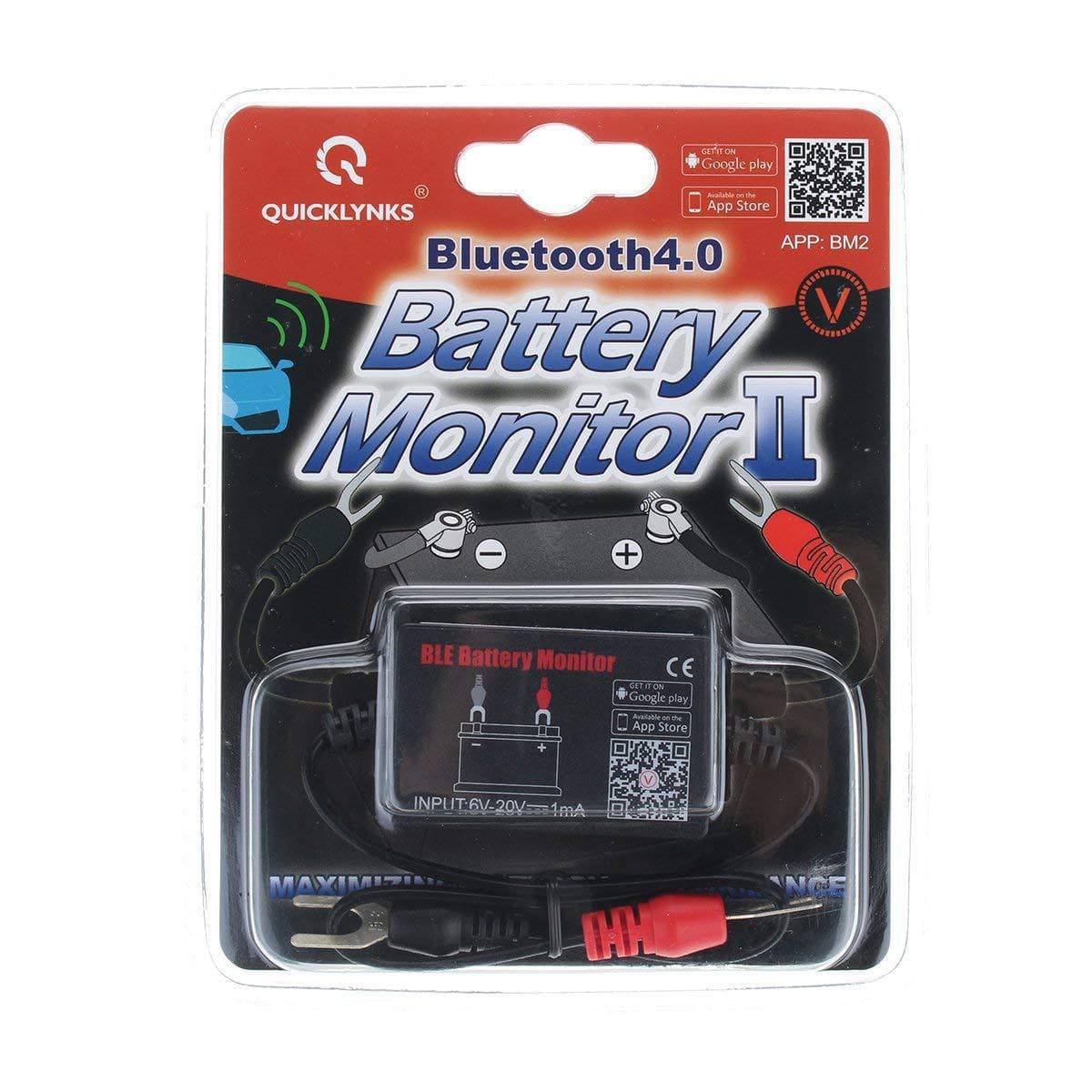 12V Car Battery Bluetooth 4.0 Monitor Diagnostic Tester BM2 Battery Monitor Tester