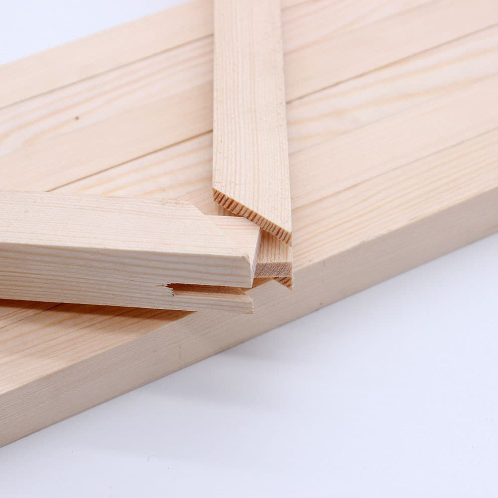 Cross-border source DIY mortise and tenon stitching picture frame wood strip wood line inner frame strip mortise solid wood canvas picture frame