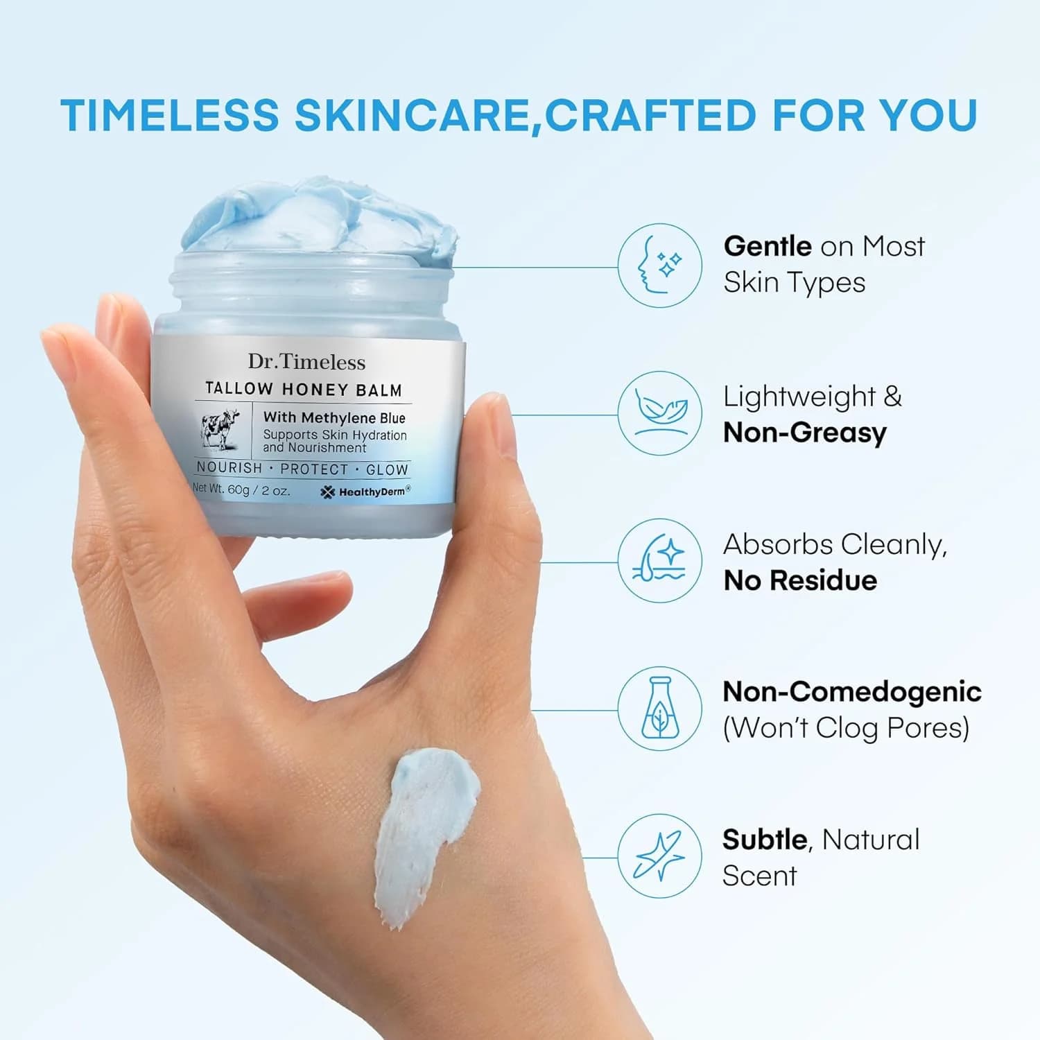 Cross-border GHK-CU Tallow Balm Copper Tripeptide Tallow Honey Cream Custom