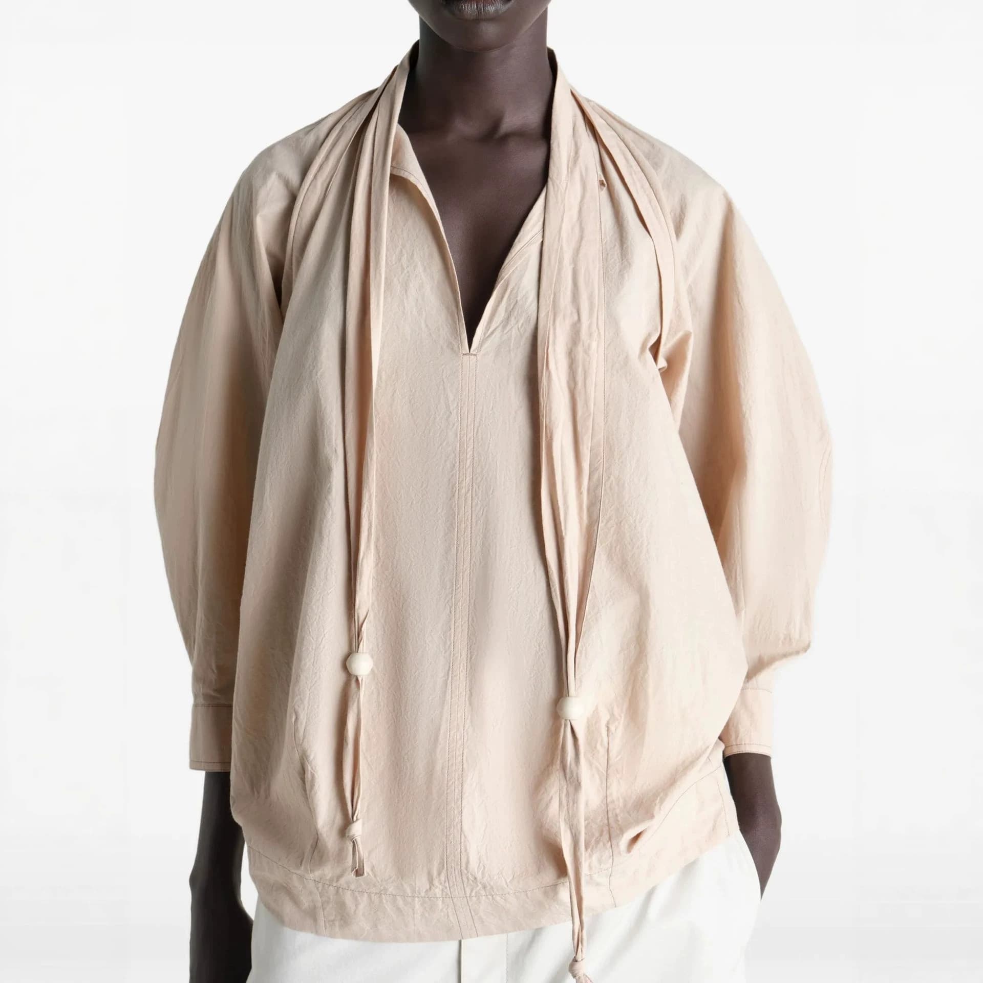 From Lem**re (Original) Summer 2026 New French Casual Three-Quarter Sleeve Loose Fit Blouse