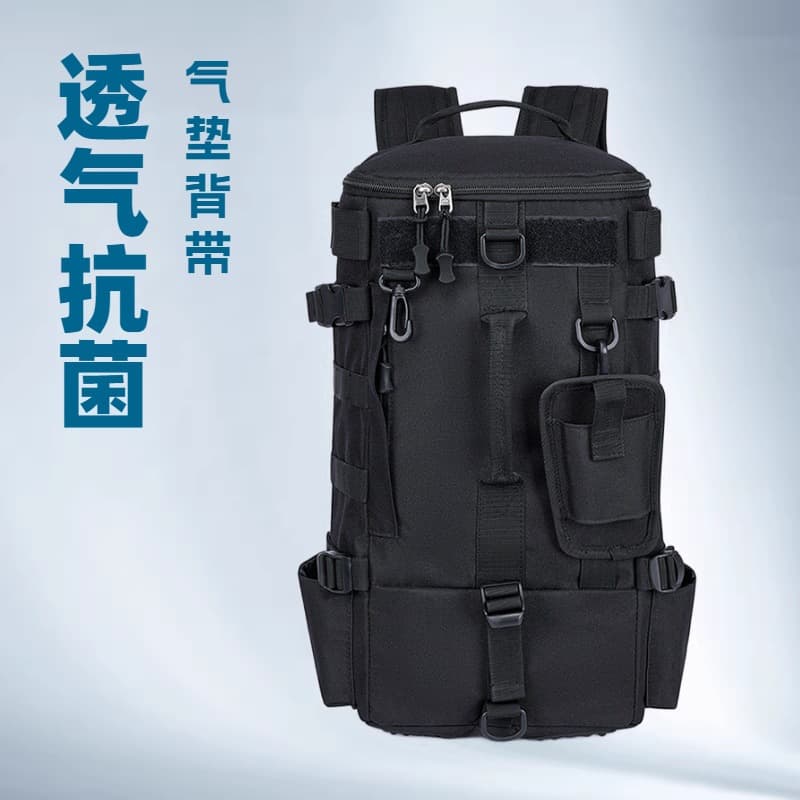 Cross-border multifunctional outdoor men's sports backpack fishing bag large capacity waterproof handbag plug-in computer bag