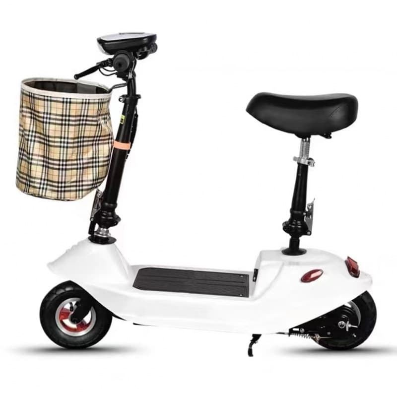 Little Dolphin Mini Electric Scooter with Battery, Small Foldable E-bike for Commuting