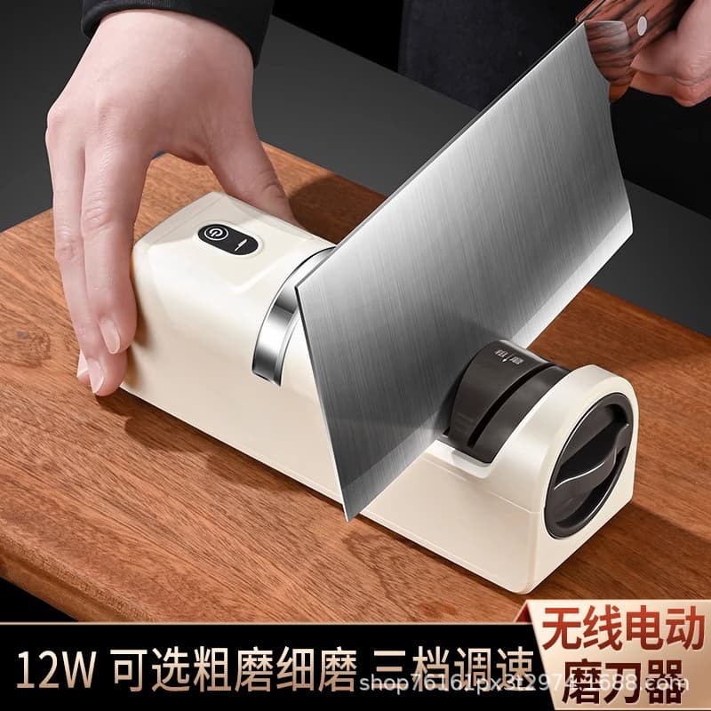 Rechargeable Electric Knife Sharpener, Multi-functional Small Sharpening Stone Tool, Household Kitchen Chef Knife Automatic Sharpening Machine
