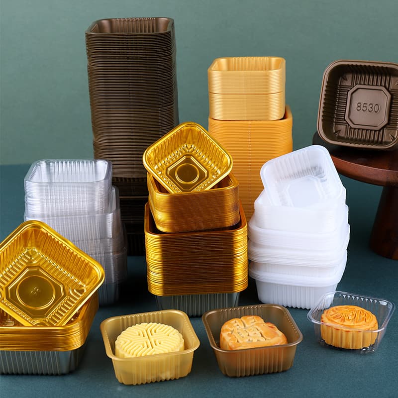 2025 Mooncake Base Egg Yolk Pastry Blister Tray 50g 75g 100g 125g Inner Tray Thickened Mid-Autumn Festival Packaging