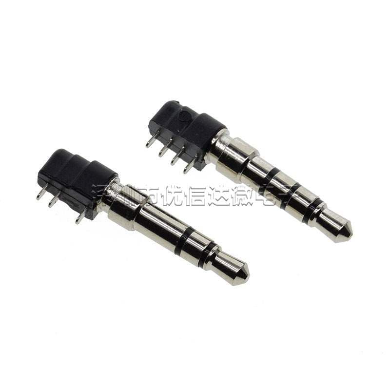 3.5mm Headphone Plug 3/4 Section 4 Segment 4 Pole 3/4 Pin Plug-in Board 3.5mm Stereo Plug Dual Channel