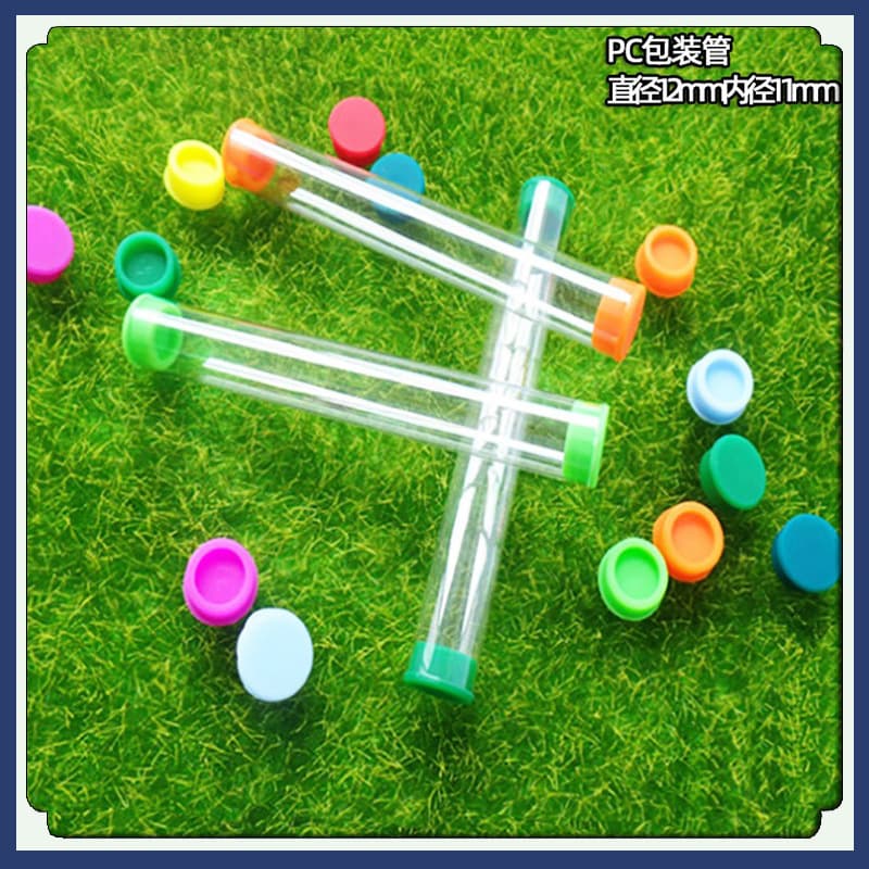 Manufacturer wholesale PC tubes, high-transparency PC sandalwood/agarwood Buddhist ritual plastic packaging tubes, small item storage cylinders