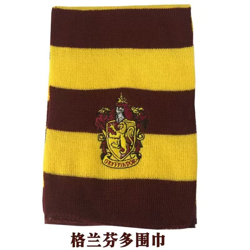 Harry Potter Scarf Slytherin Warm Gryffindor Knitting Academy Cosplay