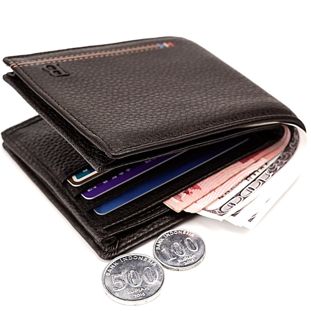 Cowhide wallet AliExpress men's wallet wallet Amazon WISH Lazada multi-card slot ID photo