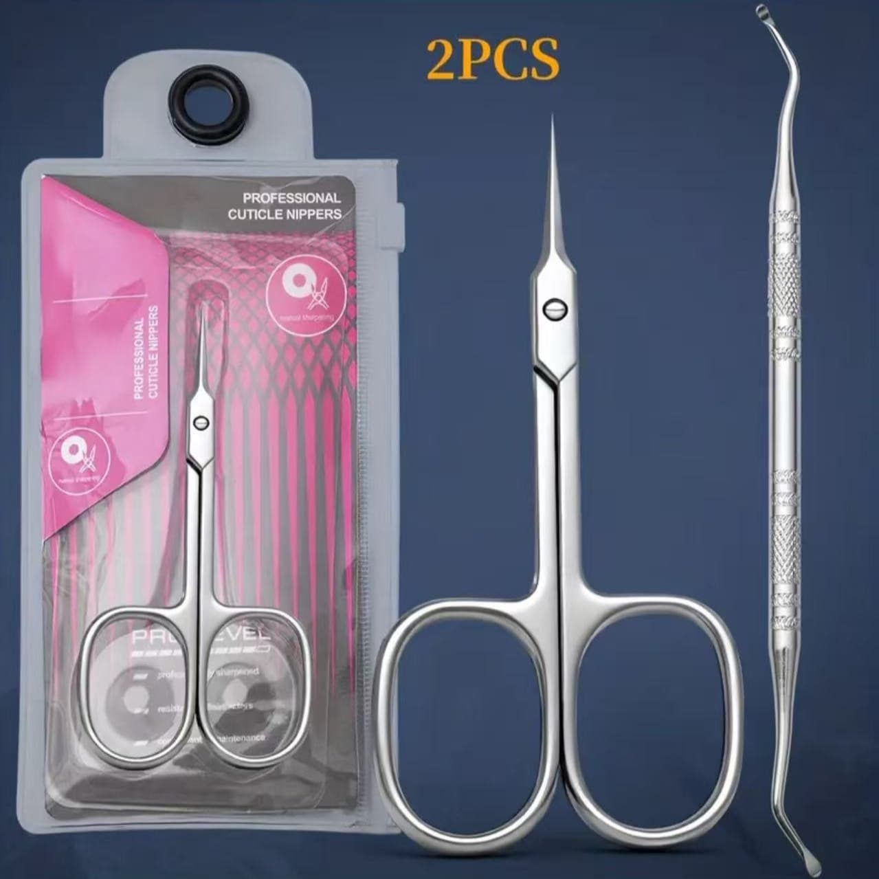 Stainless Steel Curved Scissors with Round Tips, Beginner Beauty Tools, Eyebrow Trimming Scissors, Double Eyelid Scissors, Nail Scissors