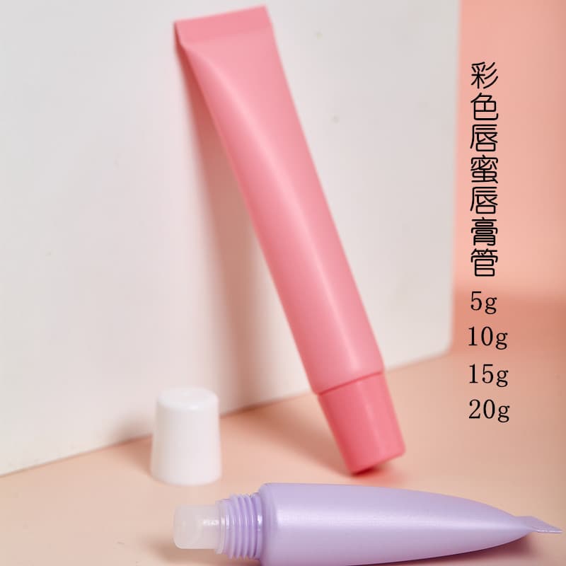 In Stock 5g 10g 15g 20g Lip Gloss Empty Tube Squeeze Beveled Transparent Lipstick Lip Gloss Lip Gloss Soft Tube Cosmetic Packaging