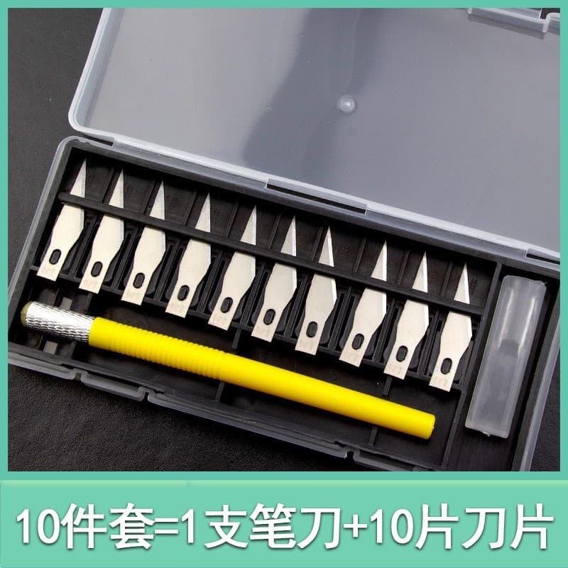 Tang's 13PC Carving Knife Utility Knife Laundry Detergent Bottle Cutting Tool Pen Knife Film Applicator Knife Combo Blades Paper Cutting Knife