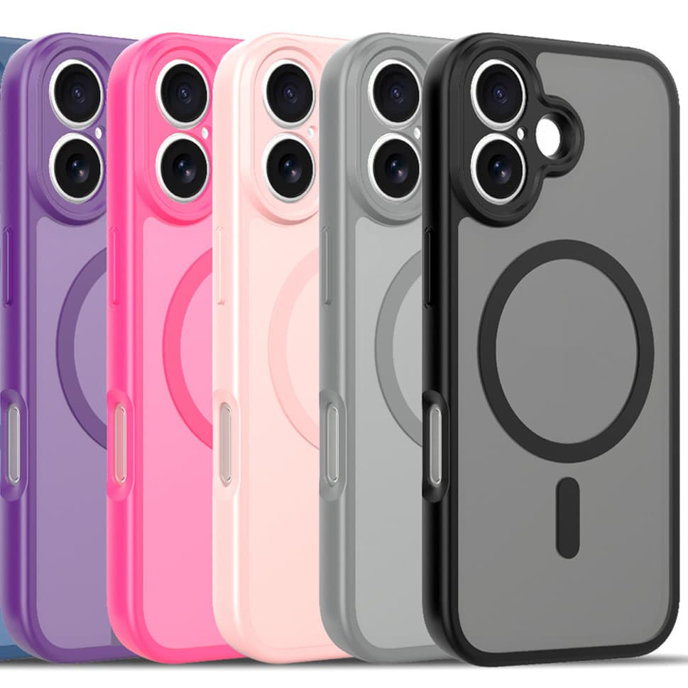 2.0 Fine Hole Skin-Feel Magnetic Phone Case for iPhone 17 Pro Max, Compatible with Apple 16/15 Cross-Border 14 Matte 13