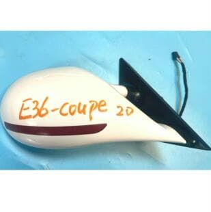 For BMW E36 2-Door Coupe M3 M5 E46 Rear View Mirror Side Mirror White