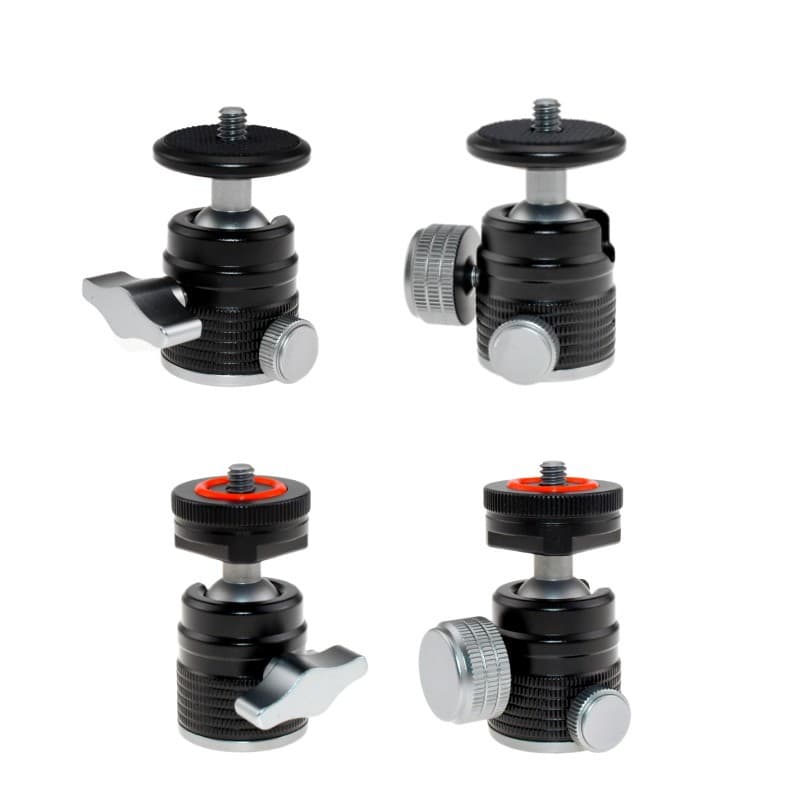 Cold Shoe Mini Ball Head with Damping for Photography, Micro-SLR Camera Tripod, Universal Smartphone Holder, Camera Accessories
