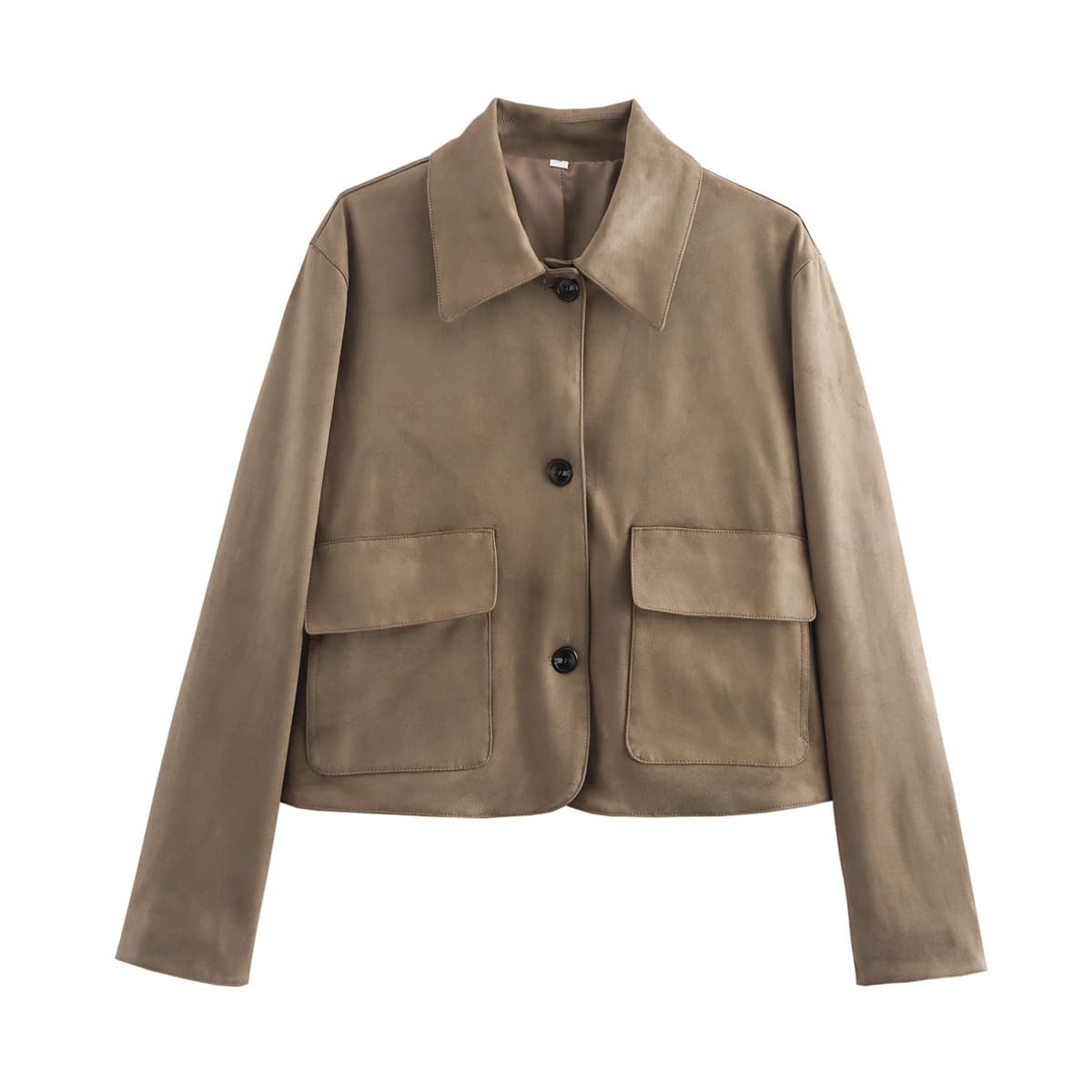 Amazon Cross-Border Trade Women's Fashion 2024 Autumn/Winter New Arrival Stylish Versatile Premium Suede Coat
