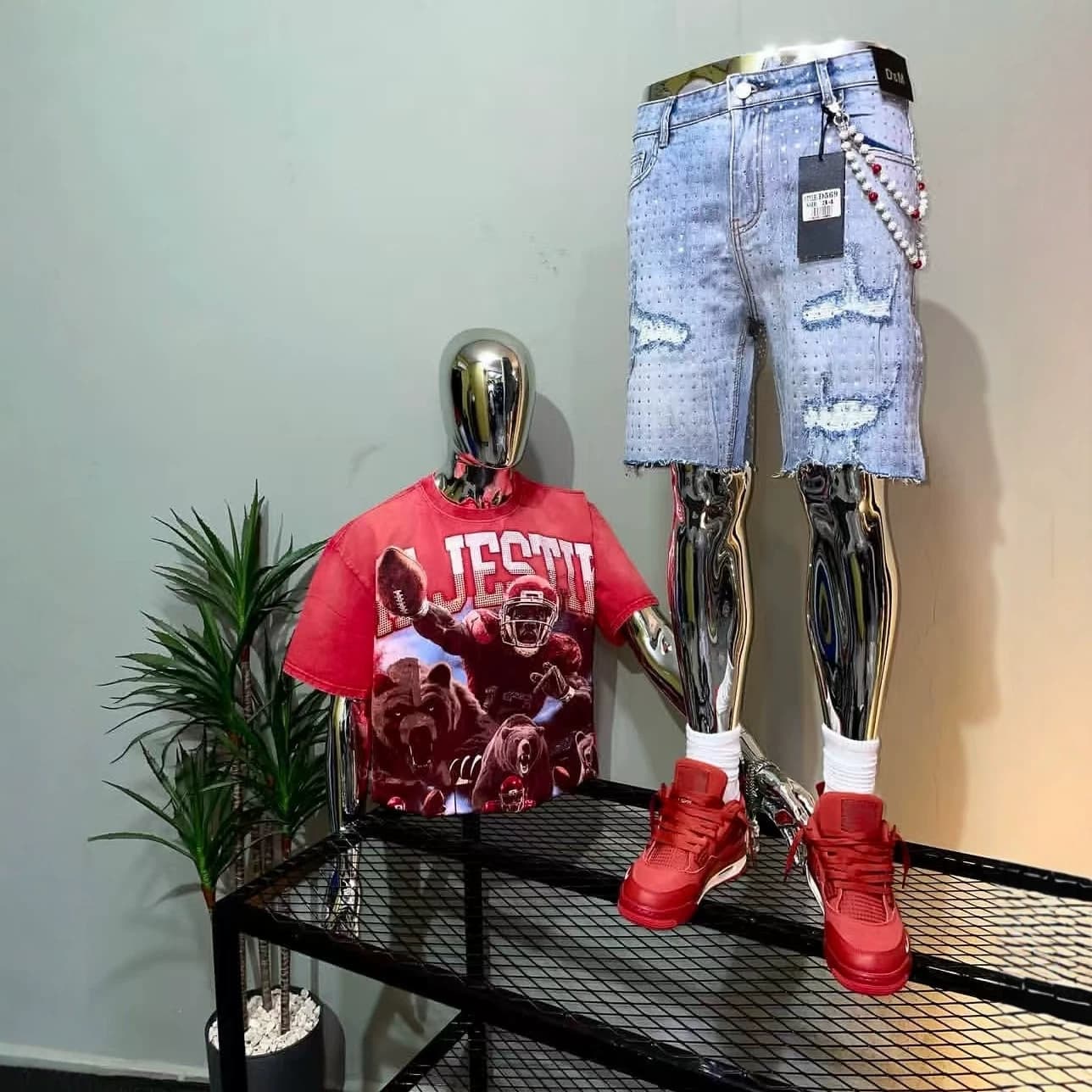 Men's 5/4 Length Shorts Jeans