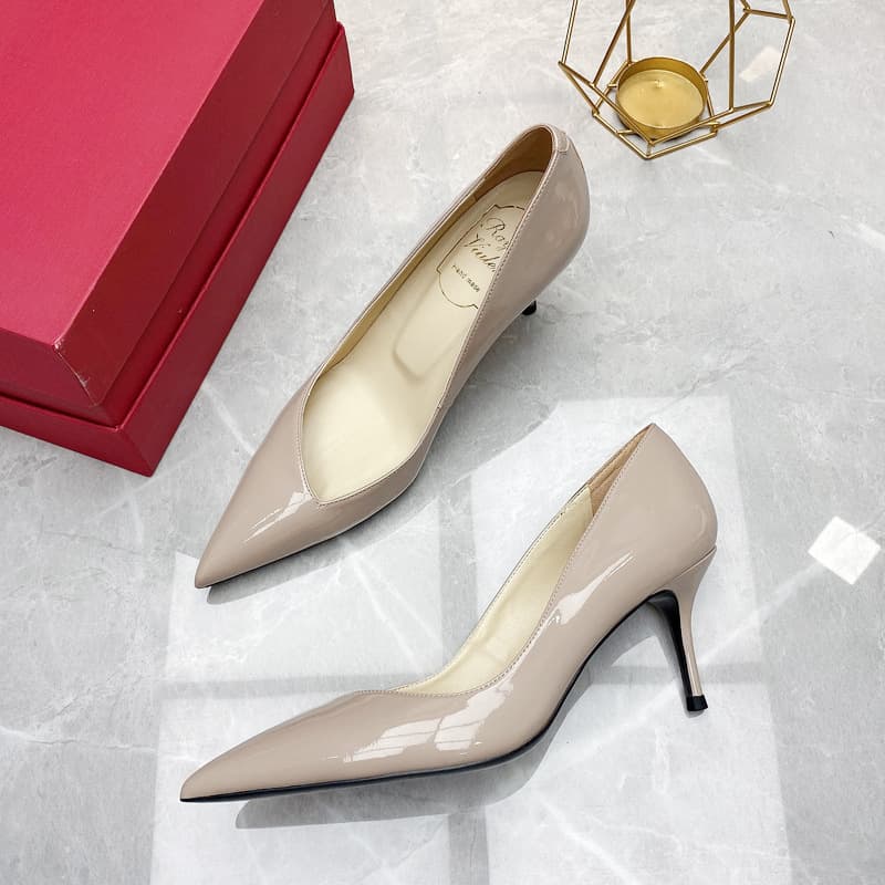 Women's Pointed Toe Thin High Heels, Elegant Style, 2026 Spring/Summer New Nude Single Shoes, 10cm, Office Design