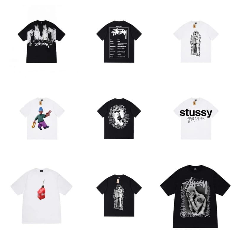 Summer new heavyweight pure cotton trendy brand classic basic T-shirt high-end loose men's and women's printed short-sleeved tops